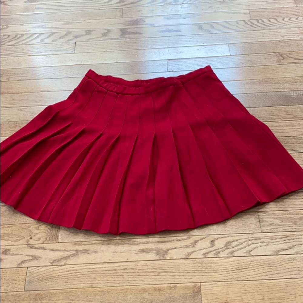 Red skirt